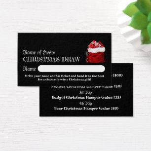 Weihnachtsfeier, Weihnachts-Party Raffle Tickets