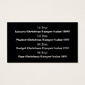Weihnachtsfeier, Weihnachts-Party Raffle Tickets (Rückseite)