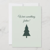 Weihnachtsfeier Weihnachtsbaum Einladung (Rückseite)