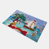 Weihnachtsfeier Weihnachtsfeier an der Küste Fußmatte (Schrägansicht)