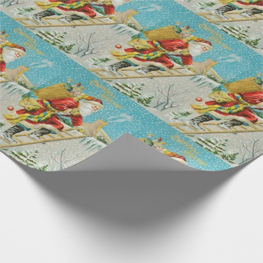 Weihnachtsfeier Weihnachtsfeier Geschenkpapier (Ecke)