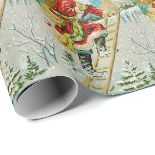 Weihnachtsfeier Weihnachtsfeier Geschenkpapier (Rolleneckpunkt)