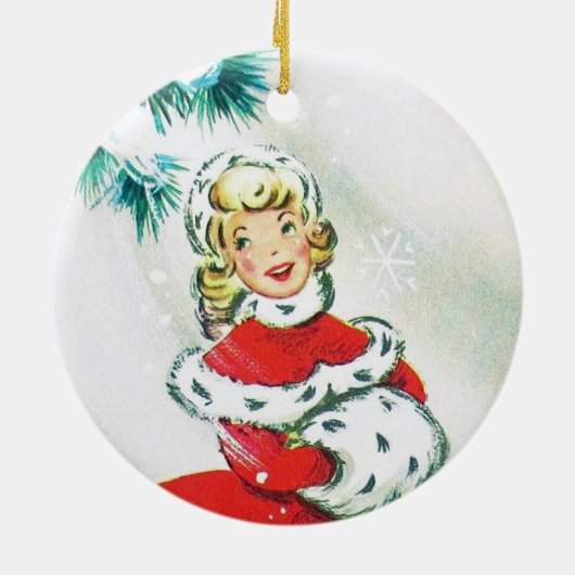 Weihnachtsfeier Weihnachtsfeier Keramik Ornament (Hinten)