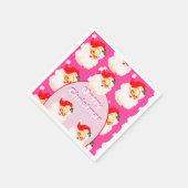 Weihnachtsfeier Weihnachtsfeier Weihnachtsmann Pin Serviette (Ecke)