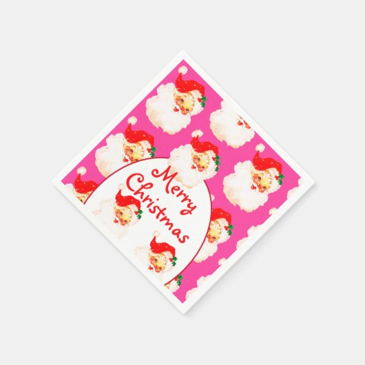 Weihnachtsfeier Weihnachtsfeier Weihnachtsmann PIn Serviette (Ecke)