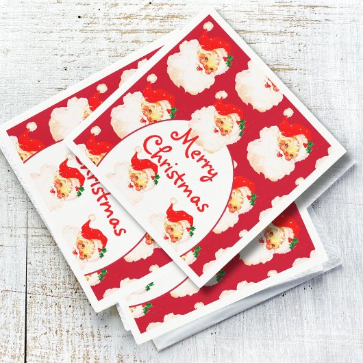 Weihnachtsfeier Weihnachtsfeier Weihnachtsmann Rot Serviette