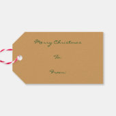 Weihnachtsfeier Weihnachtsgeschenk Tag Geschenkanhänger (Rückseite Horizontal)