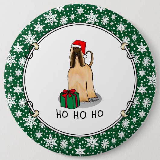 Weihnachtsfeier Weihnachtsmannmütze Afghanischer H Button (Vorderseite)