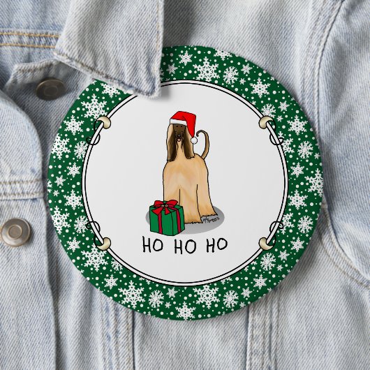 Weihnachtsfeier Weihnachtsmannmütze Afghanischer H Button (Beispiel)