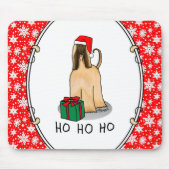 Weihnachtsfeier Weihnachtsmannmütze Afghanischer H Mousepad (Vorne)