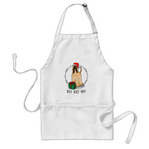 Weihnachtsfeier Weihnachtsmannmütze Afghanischer H Schürze