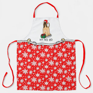 Weihnachtsfeier Weihnachtsmannmütze Afghanischer H Schürze