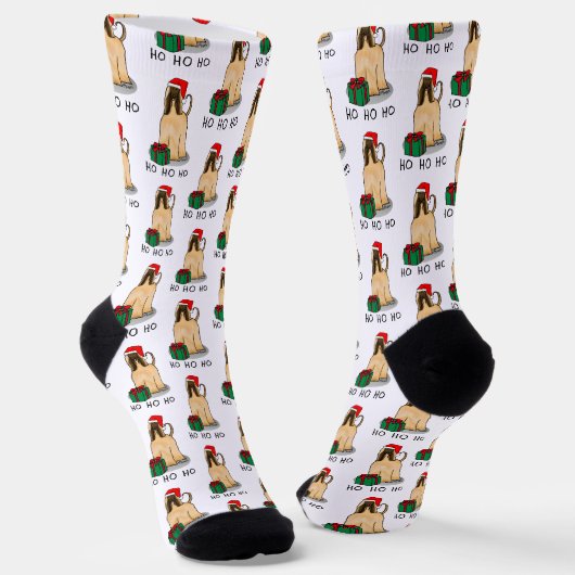 Weihnachtsfeier Weihnachtsmannmütze Afghanischer H Socken (Gewinkelt)