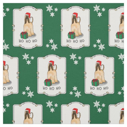 Weihnachtsfeier Weihnachtsmannmütze Afghanischer H Stoff (Muster)