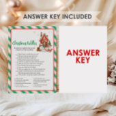 Weihnachtsfeier Weihnachtsrätsel-Spiel Feiertagskarte