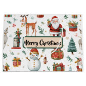 Weihnachtsfeier Whimsical Geschenktasche Große Geschenktüte (Vorderseite)