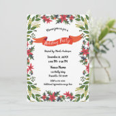 Weihnachtsfeier Whimsisches Blumengebirge Einladung (Stehend Vorderseite)