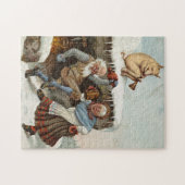Weihnachtsfeier Wilhelm Larsen Puzzle (Horizontal)