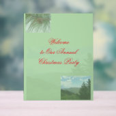Weihnachtsfeier Willkommensschild Acrylschild (Neutral)