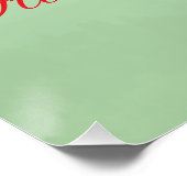 Weihnachtsfeier Willkommensschild Poster (Ecke)