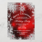 Weihnachtsfeier Winter Wonderland Einladung (Vorne/Hinten)