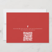 Weihnachtsfeier Winterfest QR-Code Einladung (Rückseite)