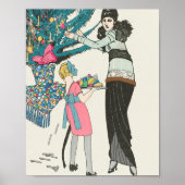 Weihnachtsfeier Wohngestaltung | Weihnachtsbaum Poster (Vorne)