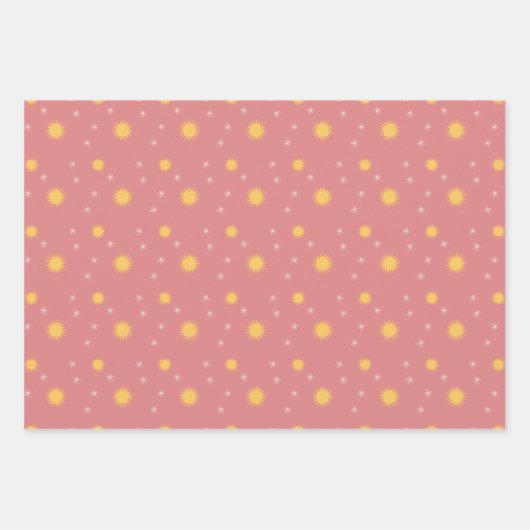 Weihnachtsfeier Wrapping Paper Set von 3 Geschenkpapier Set (Vorderseite 3)