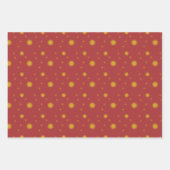 Weihnachtsfeier Wrapping Paper Set von 3 Geschenkpapier Set (Vorderseite 3)