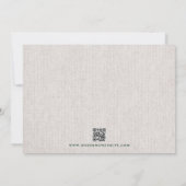 Weihnachtsfeier Wreath Poinsettia Dankeskarte (Rückseite)