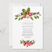 Weihnachtsfeier zum Foto des Lebens Einladung (Vorderseite)