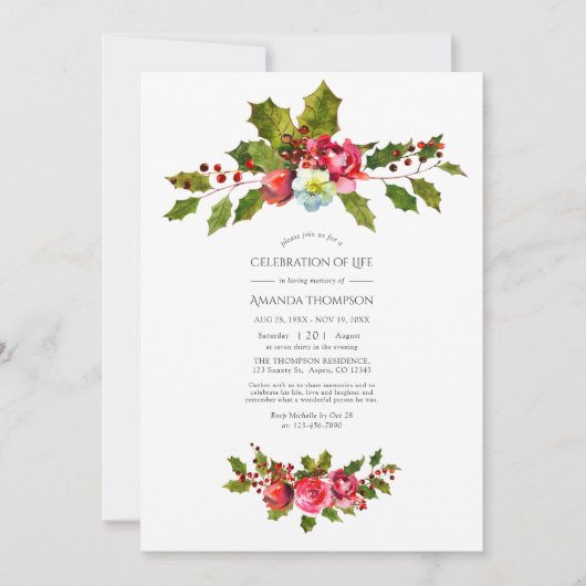 Weihnachtsfeier zum Foto des Lebens Einladung (Vorderseite)