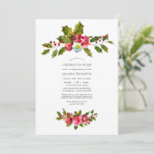 Weihnachtsfeier zum Foto des Lebens Einladung (Stehend Vorderseite)