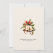 Weihnachtsfeier zum Zierwechsel Einladung (Rückseite)