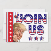 Weihnachtsfeier zur Präsidentschaftswahl Einladung (Vorderseite)