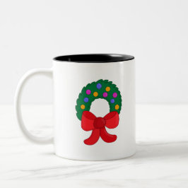 Weihnachtsfeier Zweifarbige Tasse