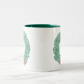Weihnachtsfeier Zweifarbige Tasse (Mittel)