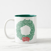 Weihnachtsfeier Zweifarbige Tasse (Links)