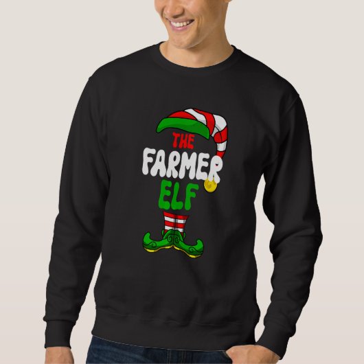 Weihnachtsfeier Zwergen-Bauer-Pyjama-Matching-Grup Sweatshirt (Vorderseite)