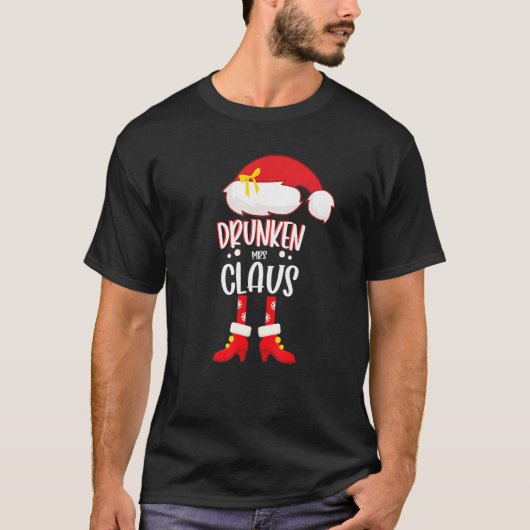Weihnachtsfeierabend Frau Claus Costume Xmas Weihn T-Shirt (Vorderseite)