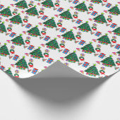 Weihnachtsfeierabend Geschenke Muster Geschenkpapier (Ecke)
