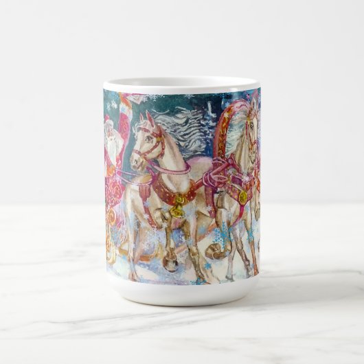 Weihnachtsfeierabend mit dem magischen Pferdeschli Kaffeetasse (Mittel)