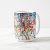 Weihnachtsfeierabend mit dem magischen Pferdeschli Kaffeetasse (VorderseiteRechts)