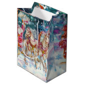 Weihnachtsfeierabend mit dem magischen Pferdeschli Mittlere Geschenktüte (Vorderseite Schrägansicht)