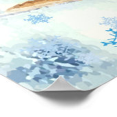 Weihnachtsfeierabend mit dem magischen Pferdeschli Poster (Ecke)