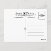 Weihnachtsfeierabend Ölgemälde Postkarte (Rückseite)