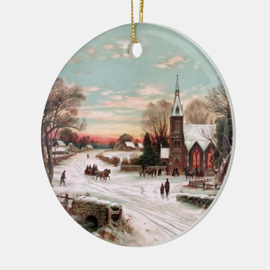 Weihnachtsfeierabend Ornament (Links)