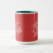 Weihnachtsfeierabend Schnee im Dorf Tasse (Zentrum)