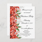 Weihnachtsfeierliche Einladung (Vorne/Hinten)