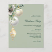 Weihnachtsfeierliche Party Einladung (Vorderseite)